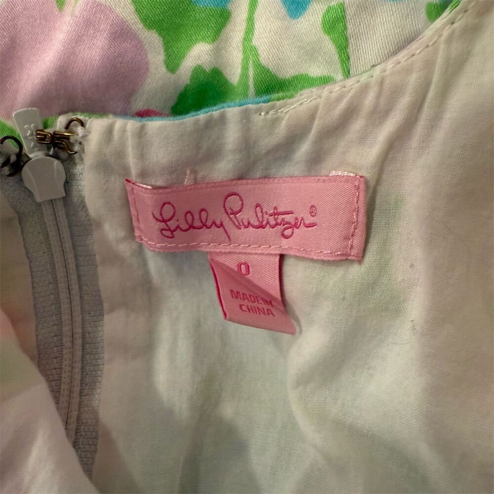 Lilly Pulitzer Serena Dress Spring Fling Floral Knee Length Sleeveless - Picture 5 of 5